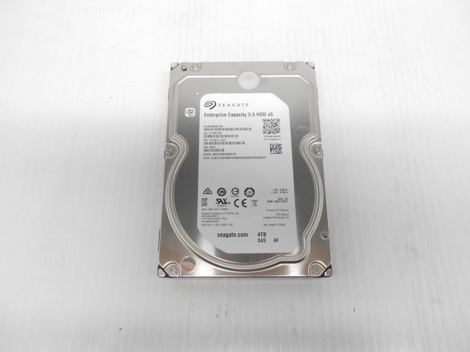 Seagate 4TB 3.5" SAS 12G 12gbps Server Hard Drive HP Dell ST4000NM0125