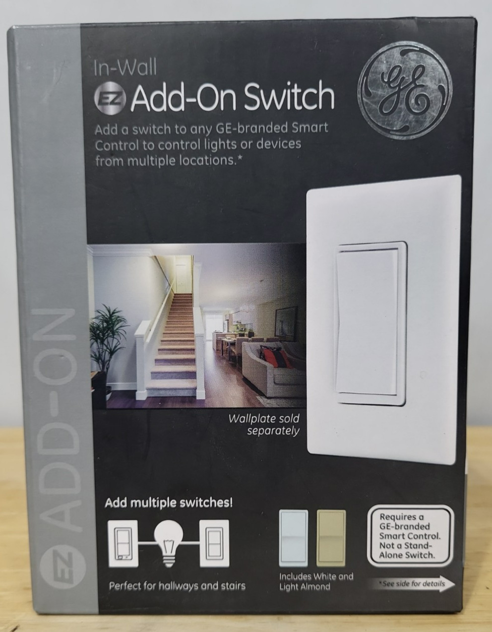 GE Z-Wave  Add-On Smart Switch. Sealed 12723 New