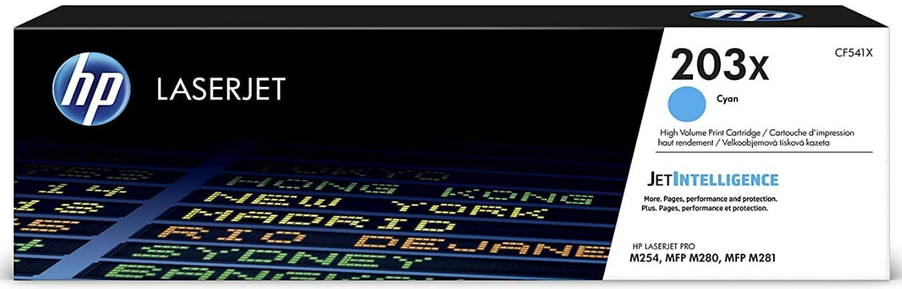HP 203X (CF541X) Original Toner Cyan with high yield for HP LaserJet Pro M254 XL