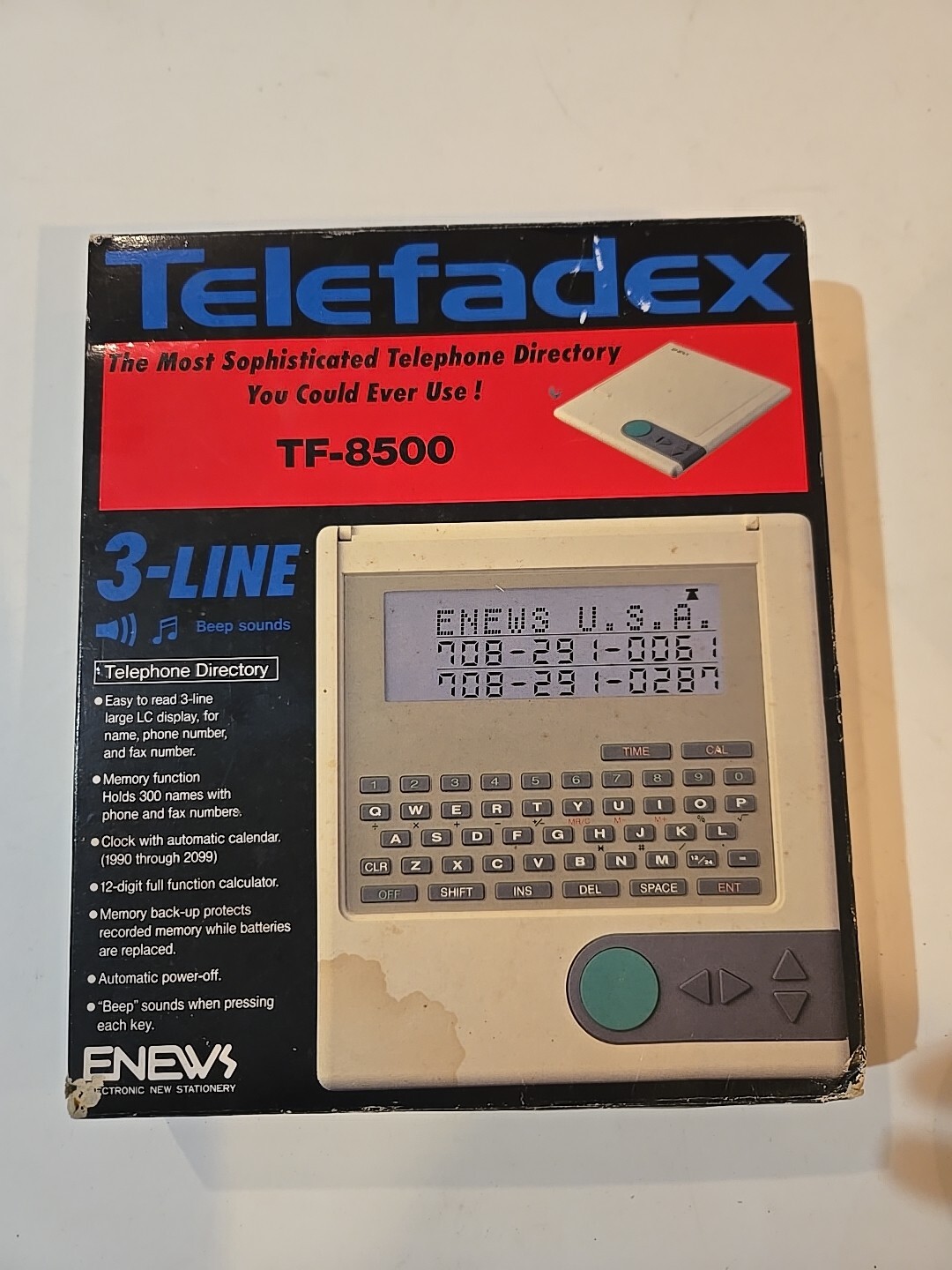 Vintage Pilot TELEFADEX Discontinued Telephone Phone Directory TF-8500 *RARE