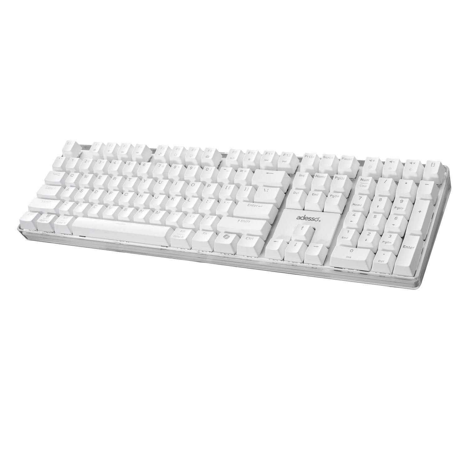 Adesso AKB-680UW Mechanical Keyboard with Copilot AI Hotkey - Brown Switch,...