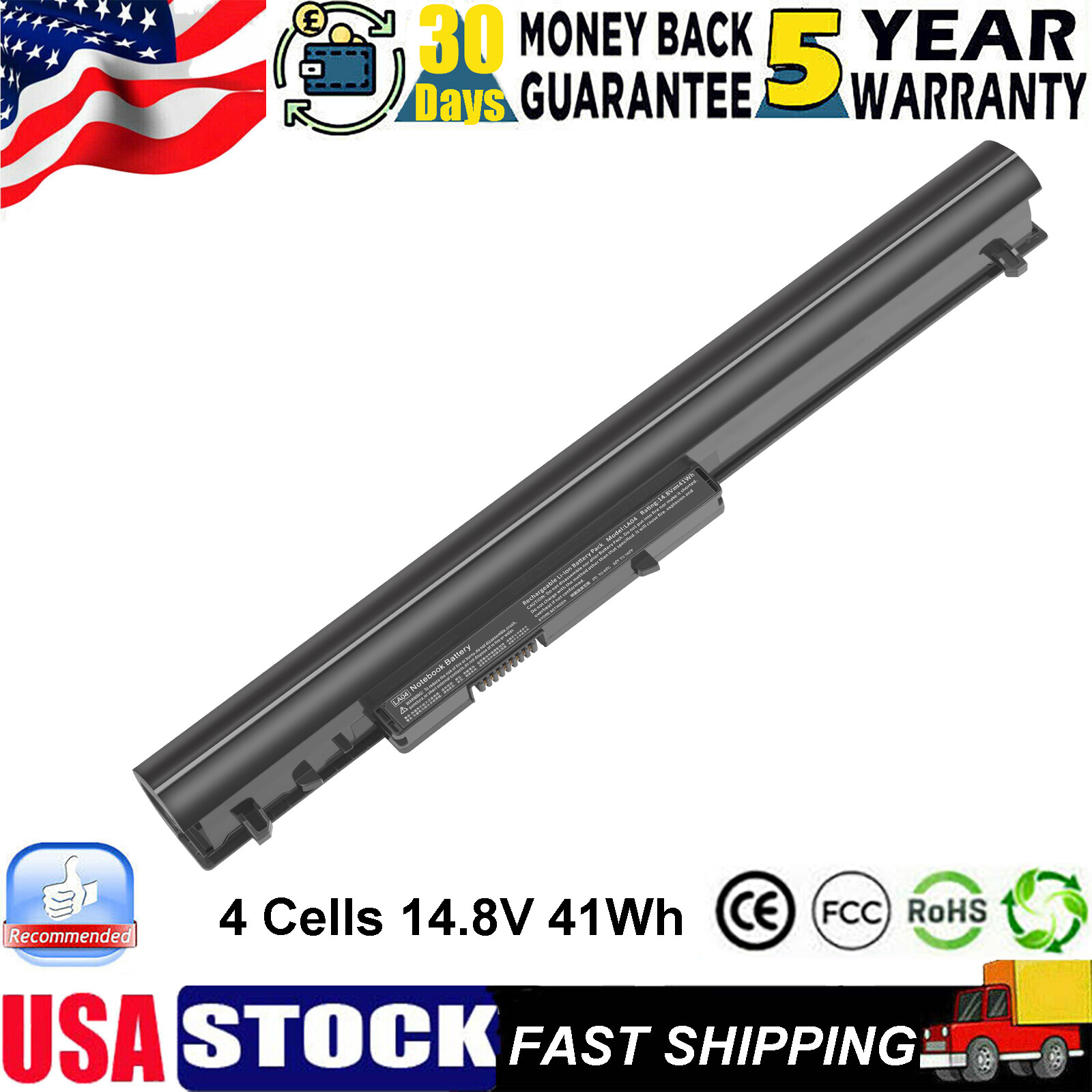 776622-001 Battery for HP LA03DF LA04 15-F272WM 15-F233WM 15-F211WM 15-F100DX
