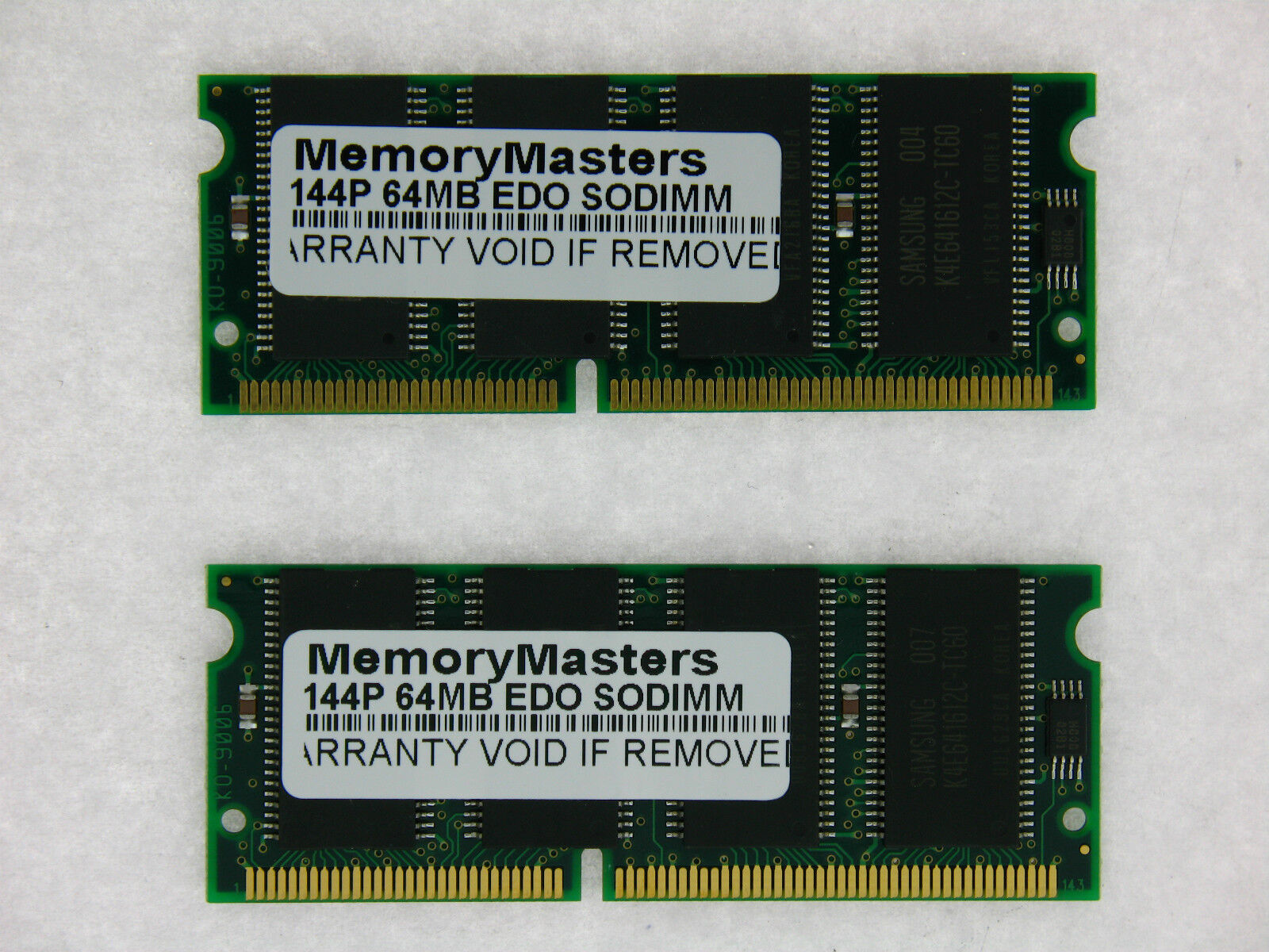 128MB (2X64MB) EDO MEMORY RAM NON-PARITY 60NS SODIMM