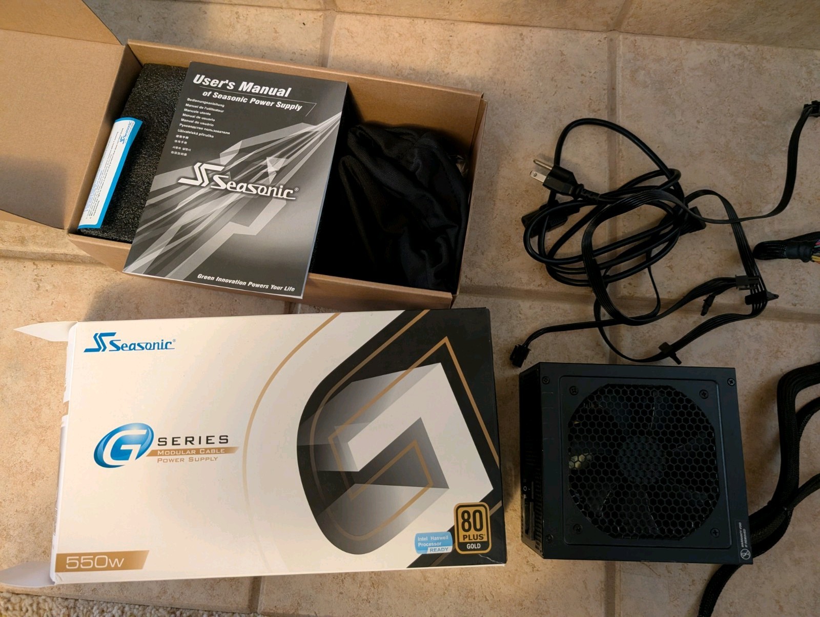 Seasonic G Series 80 Plus Gold 550W SSR-550RM Power Supply