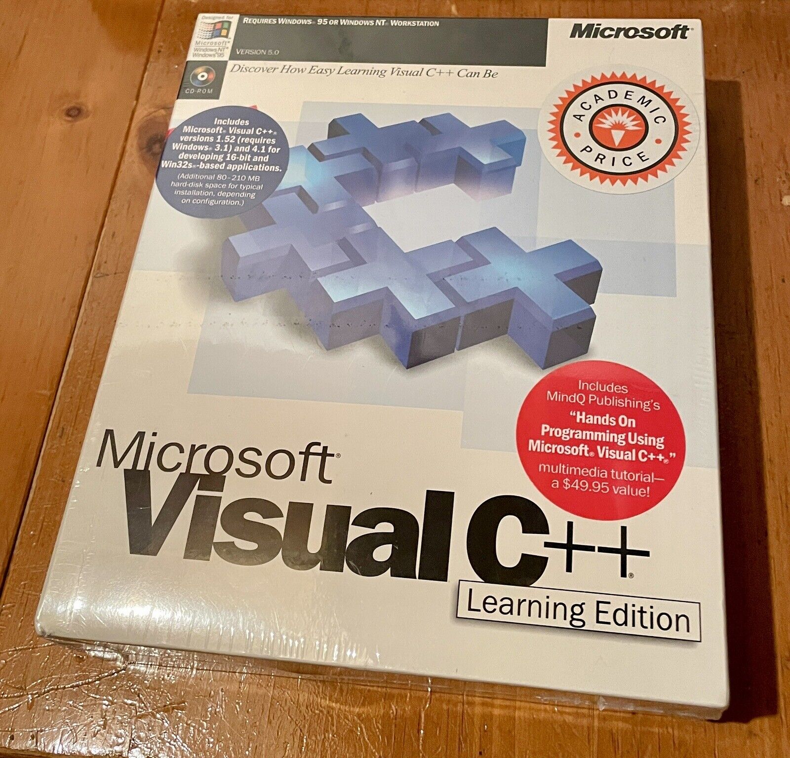 Microsoft Visual C++ Learning Edition Version 5.0 Windows 95 NEW