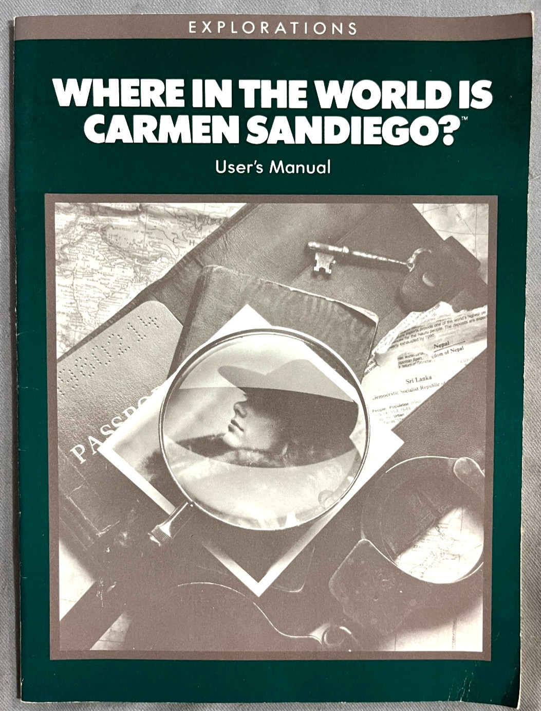 Where in the World Is Carmen Sandiego Educational Disk&Almanac Broderbund 1988