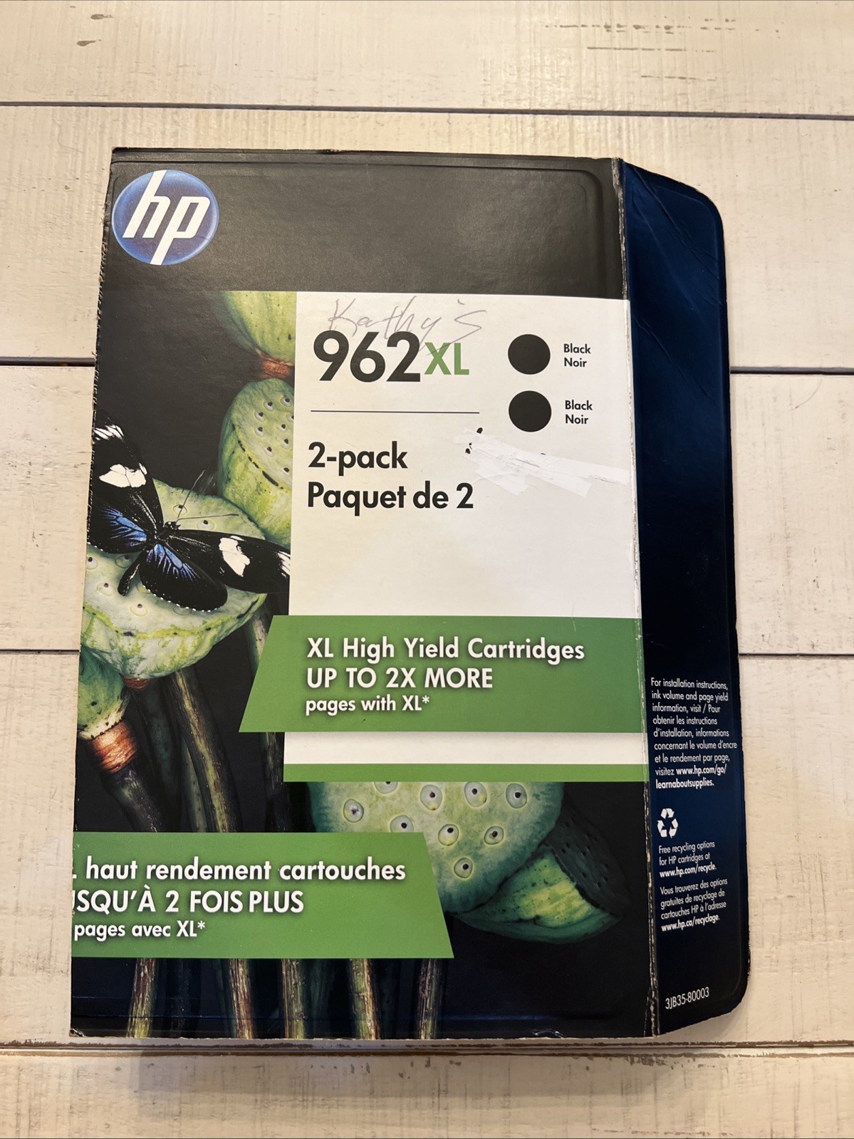 HP 962XL (3JB35BN) Black Toner Cartridge 1-Pack -  Exp. 3/2020 Genuine OEM NEW