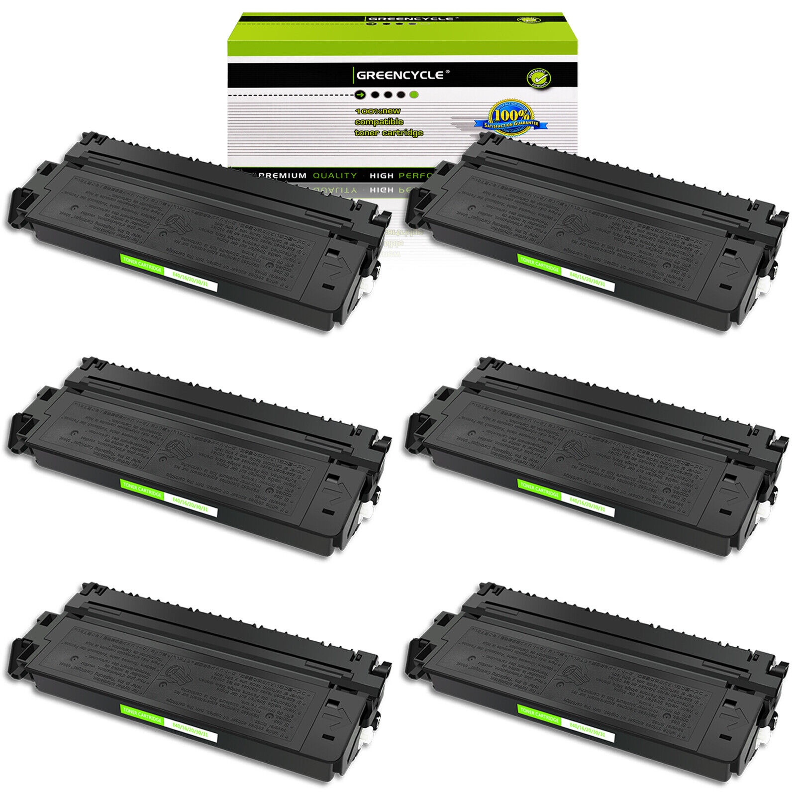 6PK E40 BLACK Toner Cartridge Fits for Canon FC-530 PC-900 PC-941 PC-981 Printer