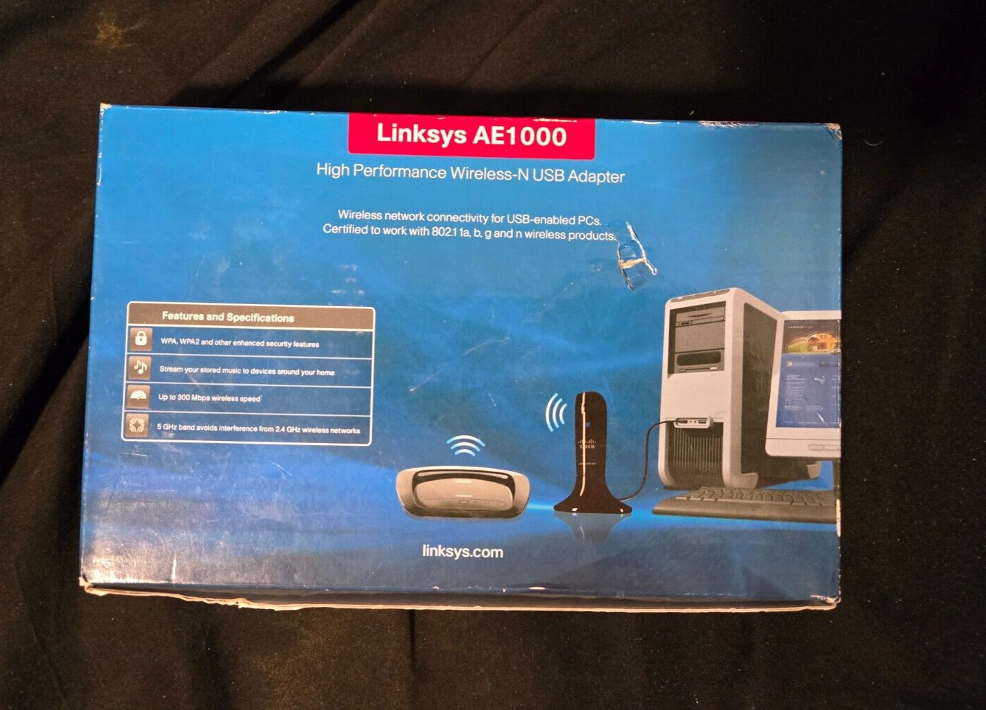 Cisco-Linksys AE1000 High-Performance Wireless-N Adapter