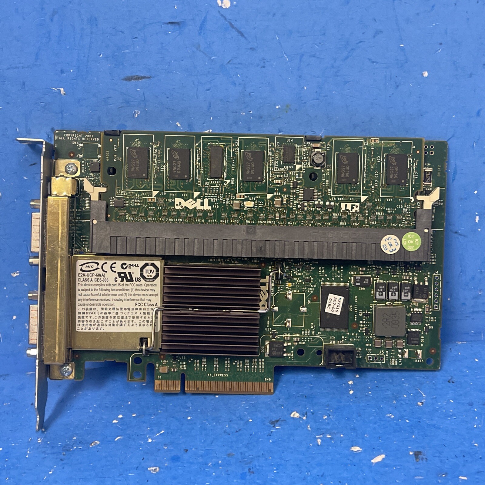 Dell PERC6/e 256MB Cache Dual SAS RAID Controller w Battery - PN 0F989F