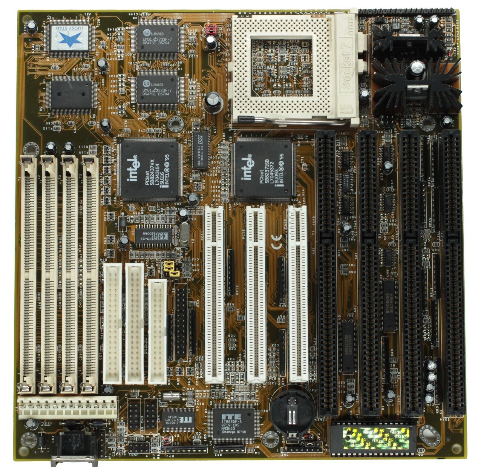 Socket 7 motherboard - Lucky Star 5I-VX2B - Intel 430VX - TESTED