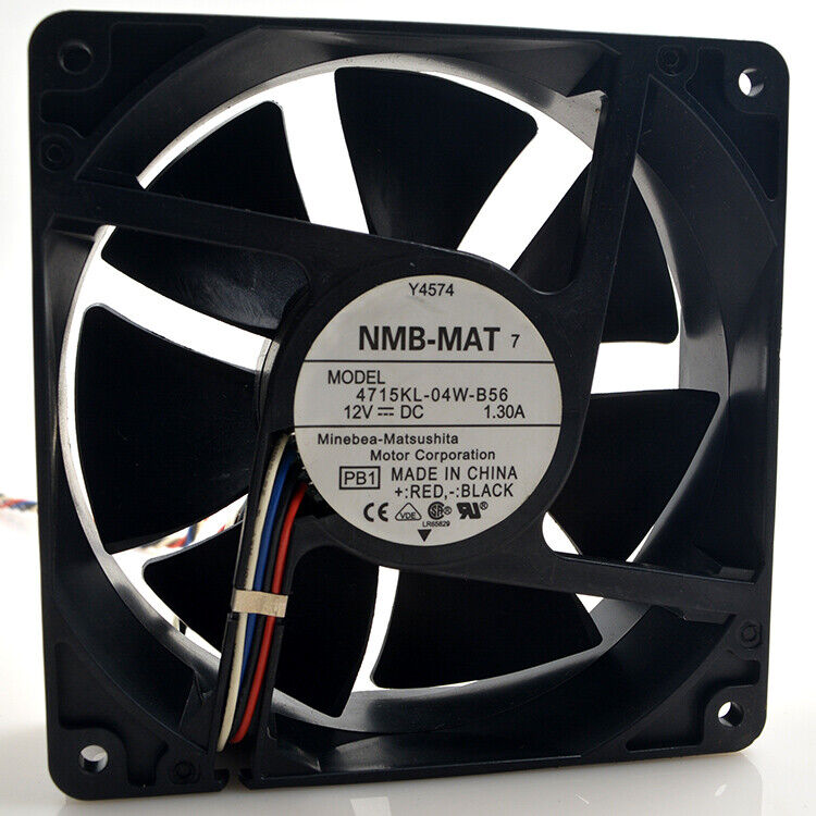 New OEM Dell Y4574 NMB-MAT Fan 4715KL-04W-B56 120x120x38mm 12v 1.30A 5-pin