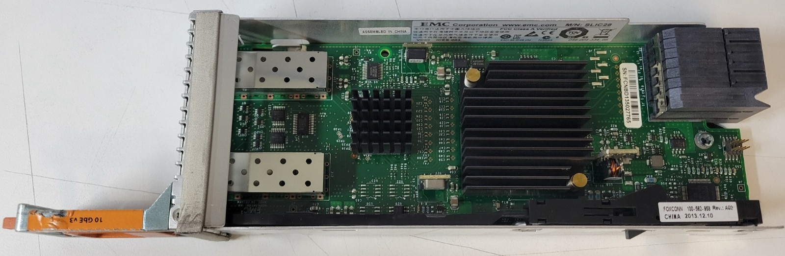EMC SLIC28 2-Port 10Gb/s Optical I/O Module Network Card 303-195-100C-01