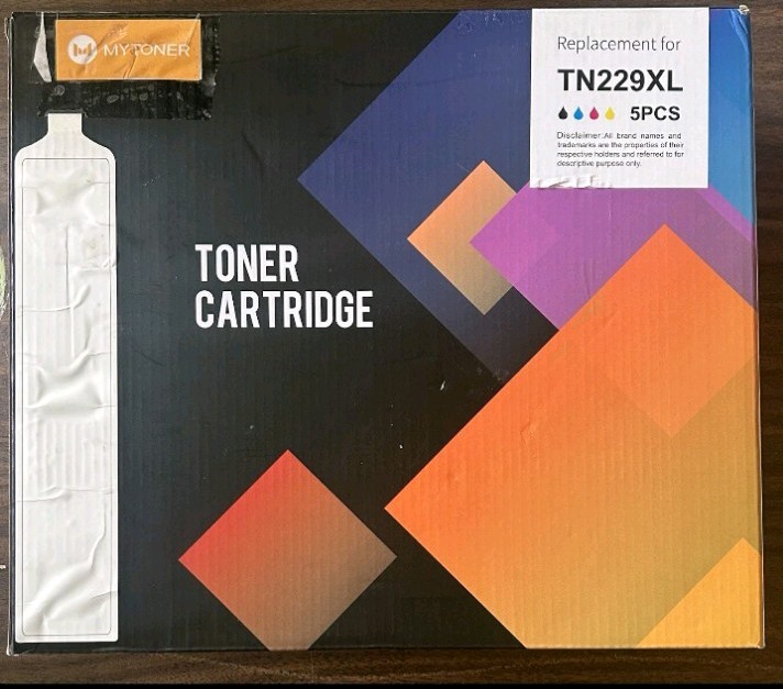 5PK MyToner TN229XL Toner for Brother HL-L3220CDW HL-L3280CDW MFC-L3720CDW