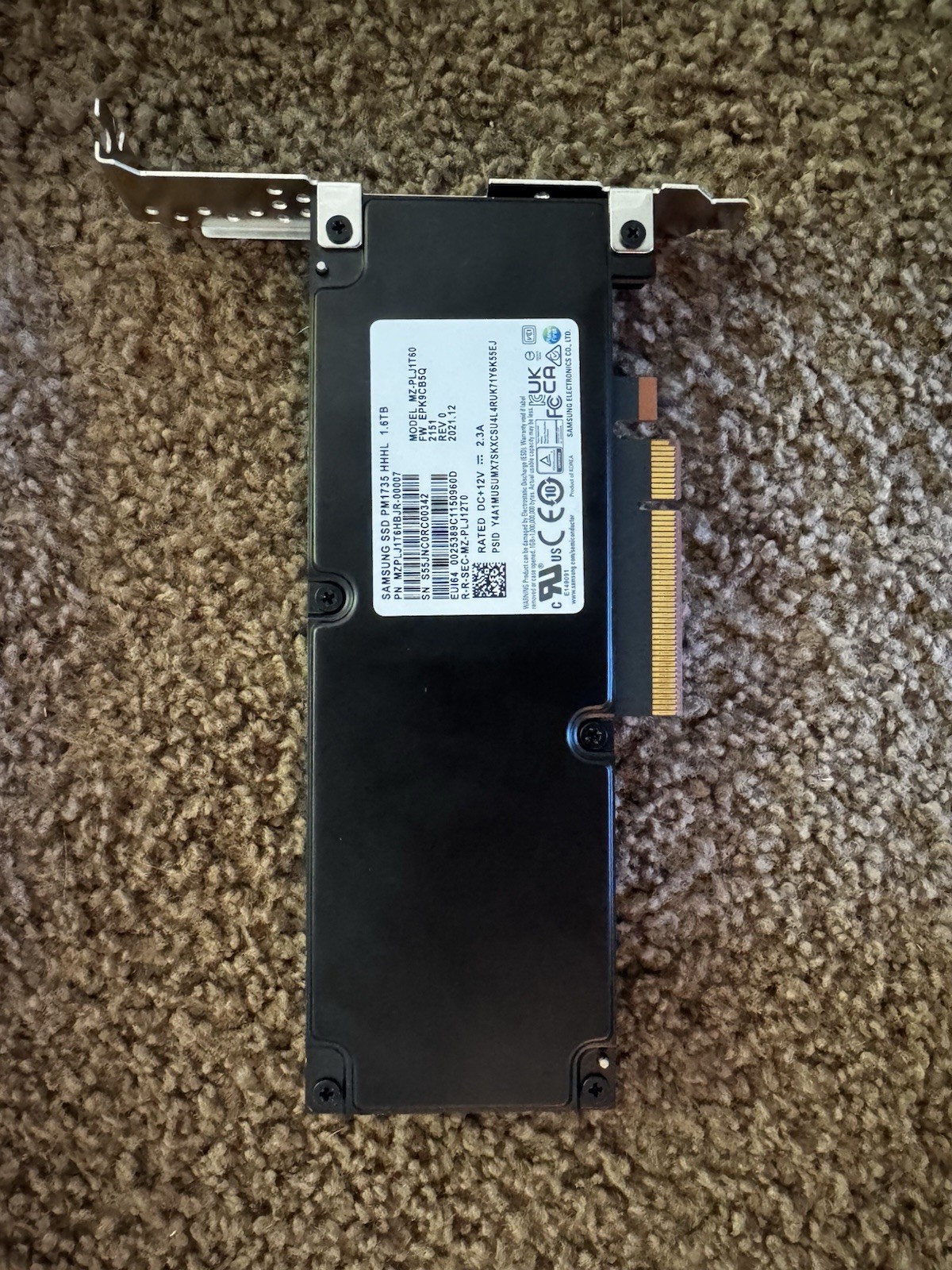 Samsung PM1735 1.6TB HHHL PCIe 4.0 NVMe SSD