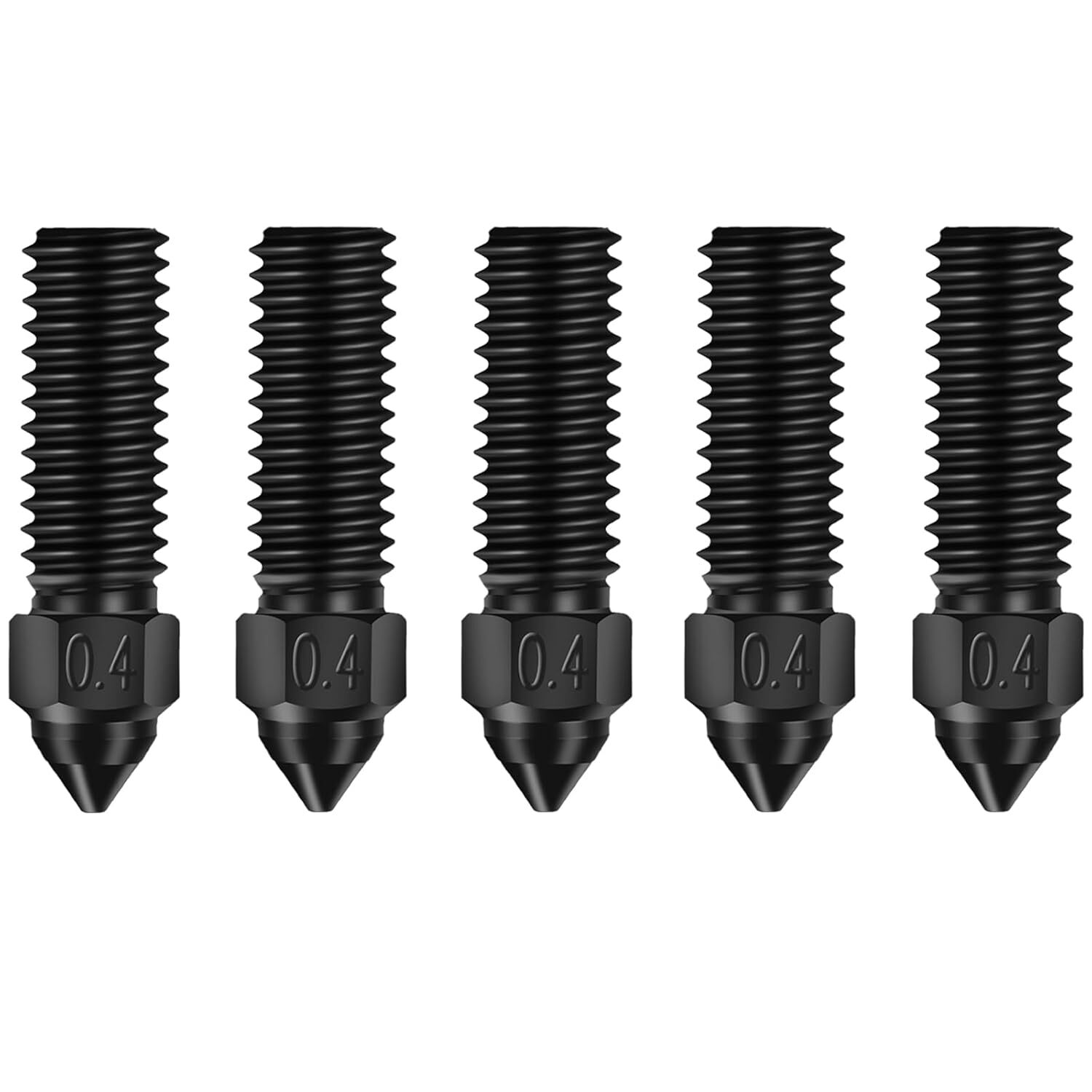 Official Creality K1 Nozzle Kits, 5PCS Ender 3 V3 KE 3D Printer Hardened Steel N