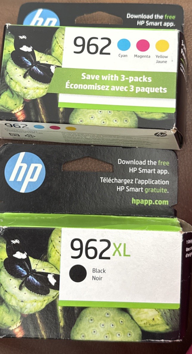 ❤️ NEW Genuine HP 962 Cyan Magenta Yellow Ink Cartridges 3YP00AN BB 8/24 lot set