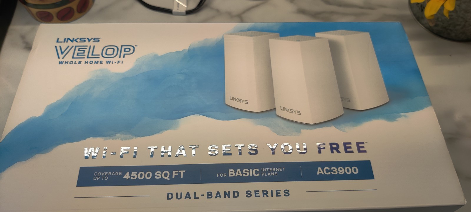 Linksys Velop AC3900 Dual-Band Whole Home Wi-Fi System 3-Pack VLP0103