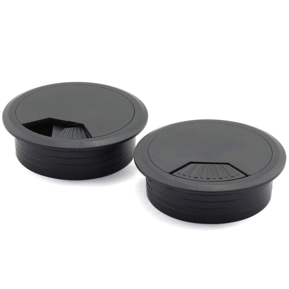 2Pcs 2-3/8 Inch Desk Wire Cord Cable Grommets Hole Cover for Office PC Desk Cabl