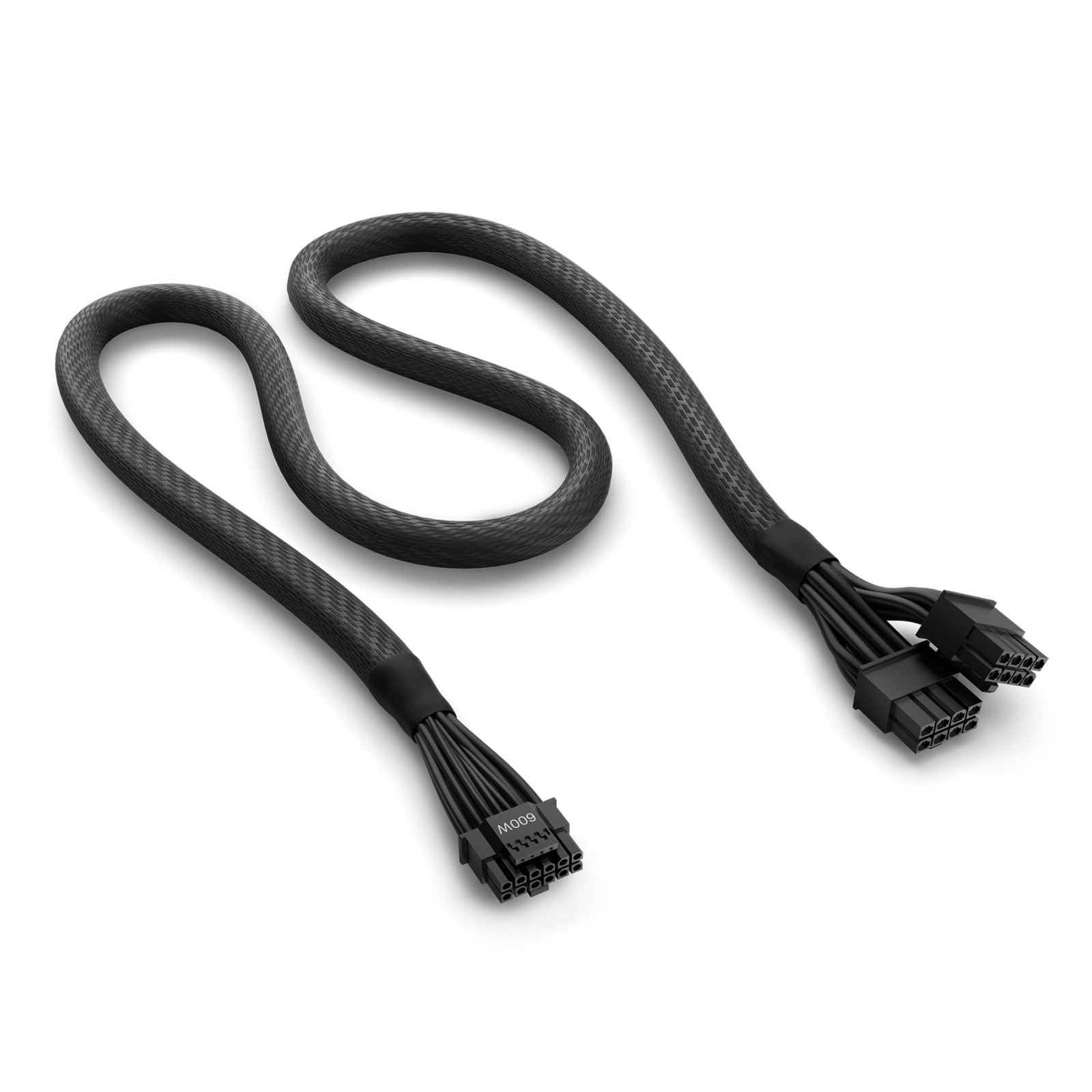 NZXT 12VHPWR Adapter Cable - 12+4-Pin (16-Pin) 12HVPWR to Dual 8-Pin PCIe - C...