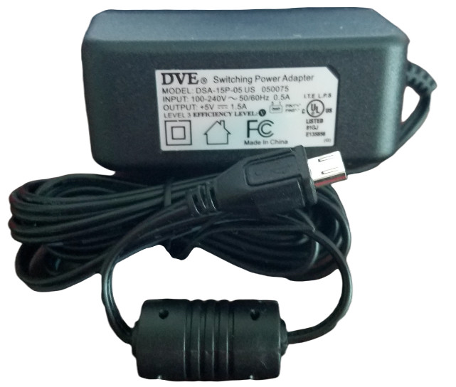 DVE Switching Power Adapter Charger Model DSA-15P-05 US 050075 New