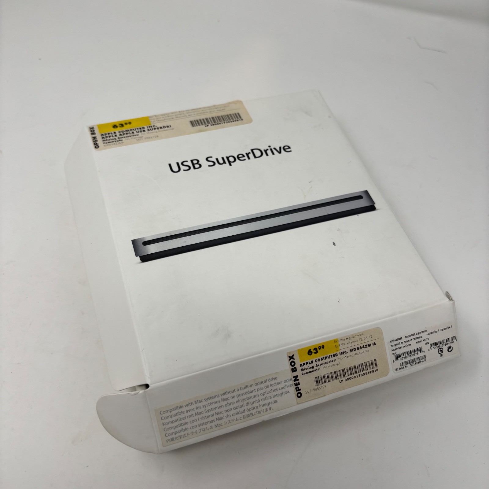 New Open Box Apple USB SuperDrive  A1379