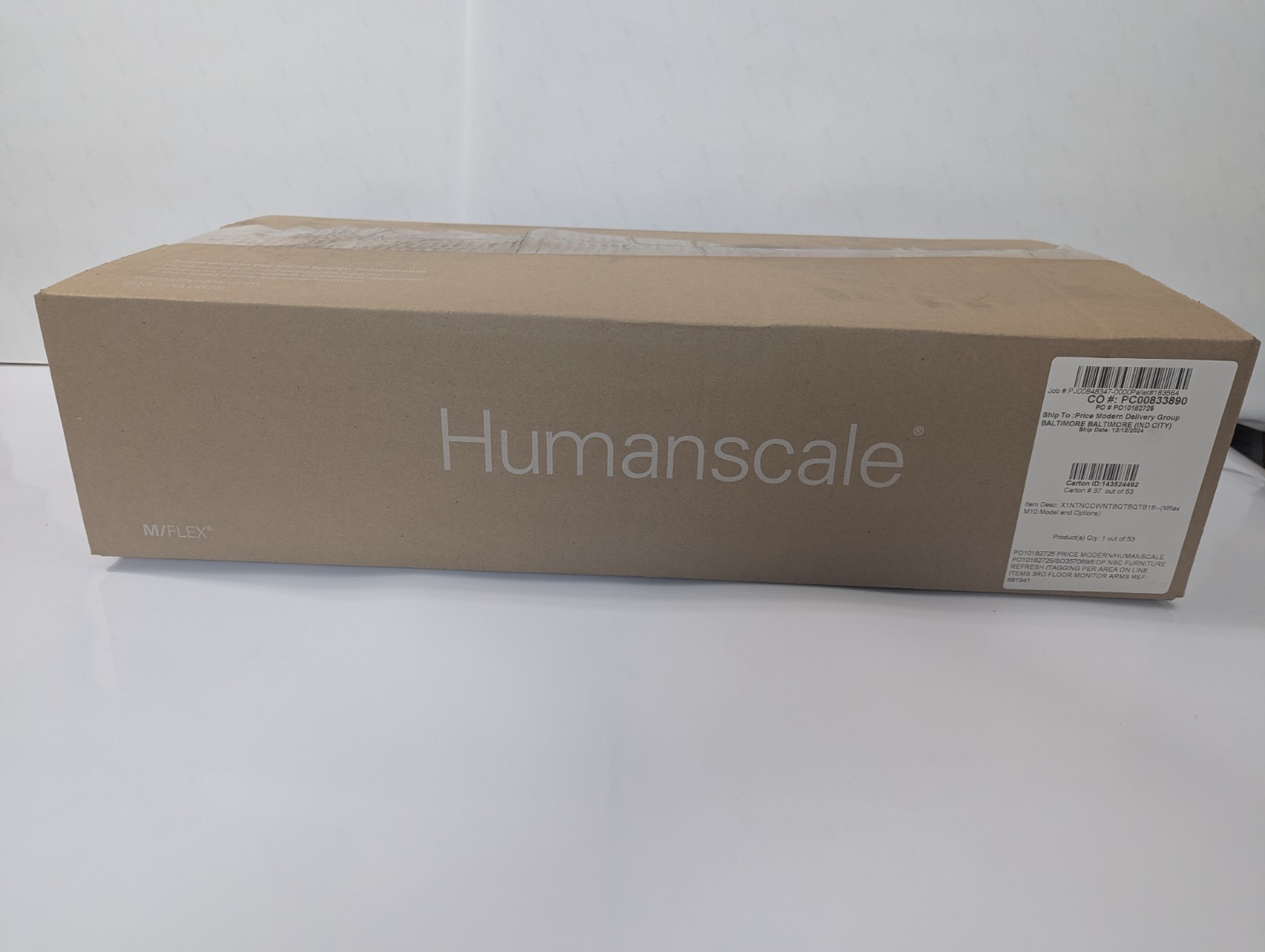 New Humanscale M10 - M/flex Dual-Monitor Arm, White Polished Trim, Clamp Mount