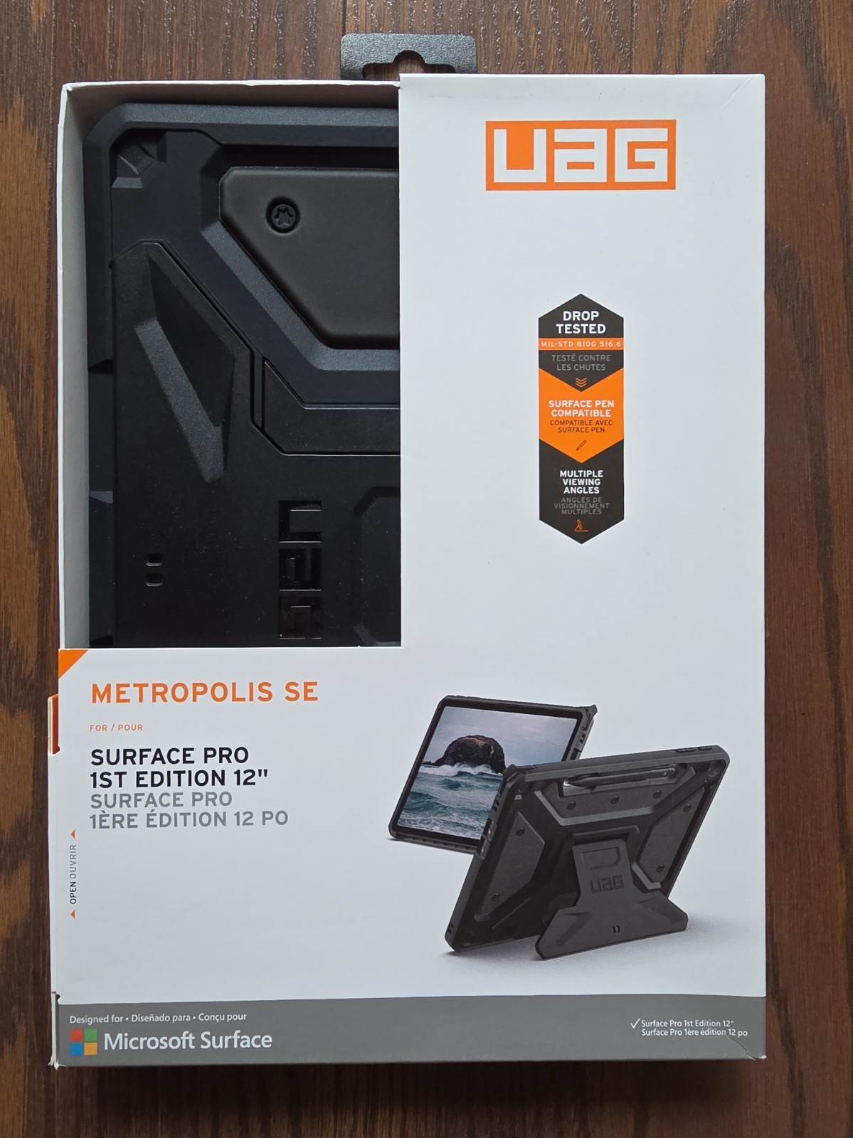 UAG Microsoft Surface Pro 1st Edition 12" Case Rugged Stand Metropolis SE Black