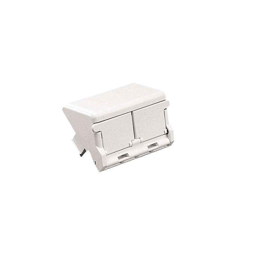 Panduit CHF2IW-X Modular Insert 1/2 Size Flat 2 Port Off White Pack of 10