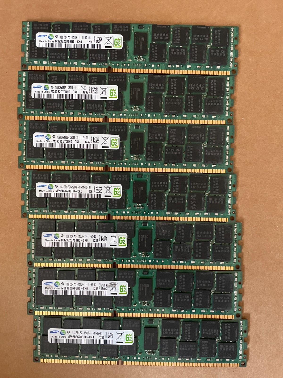 Samsung  (7x16GB) PC3L-12800R DDR3-1600MHz 2RX4 ECC REG SERVER MEMORY