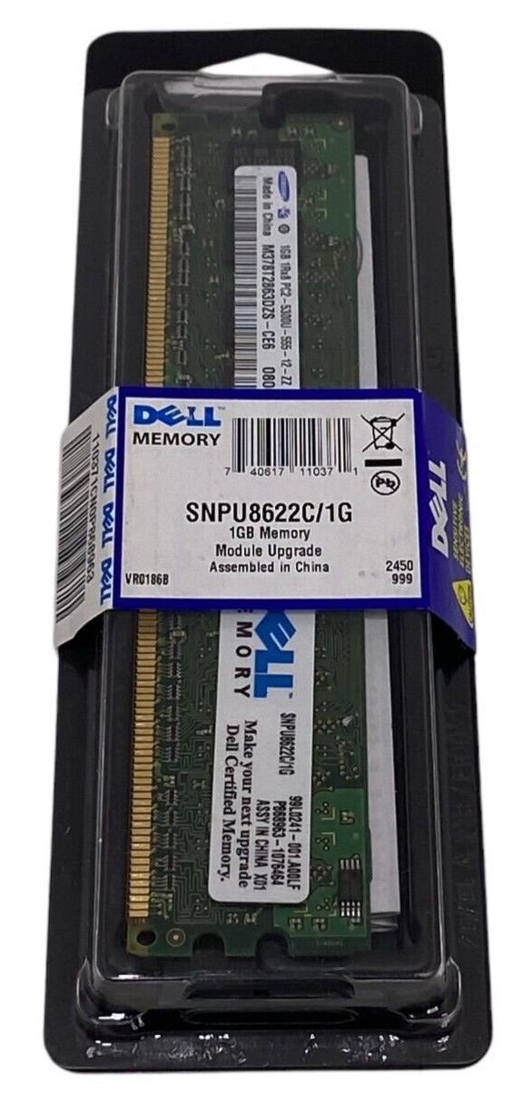 🐞 NEW SEALED Dell SNPU8622C/1G 1GB Certified Replacement Memory Module - A7