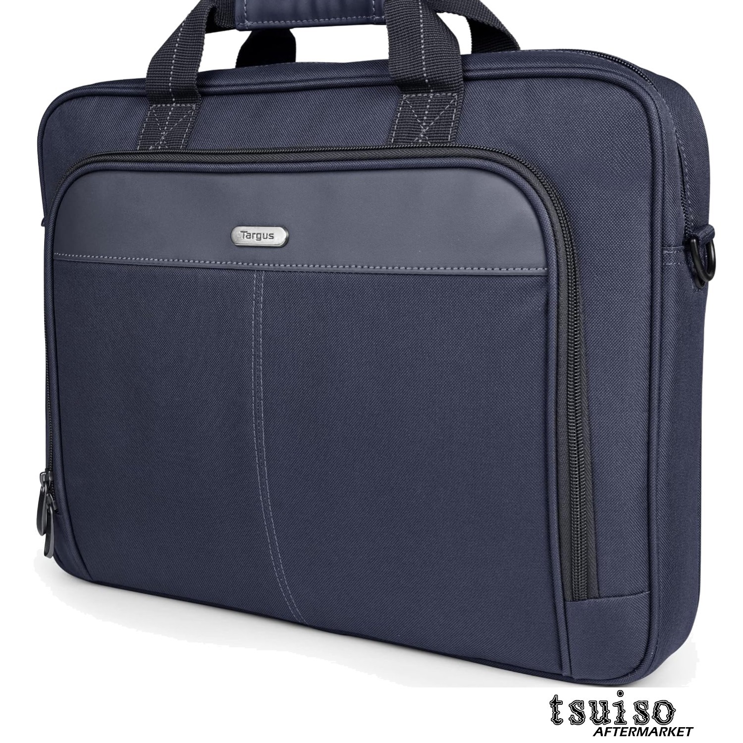 Elegant 15-16 Inch Blue Laptop Bag - Ergonomic Briefcase with Padded Protection