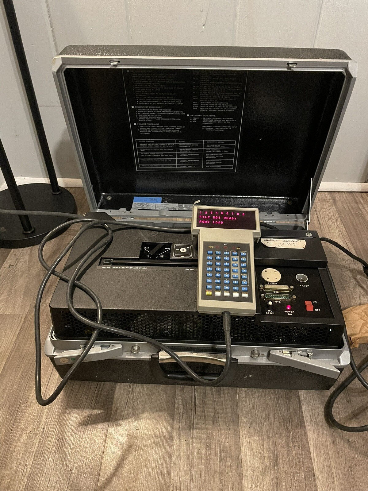 IBM MD maintenance device 001 Complete And Works Super Rare IBM Techs Used This
