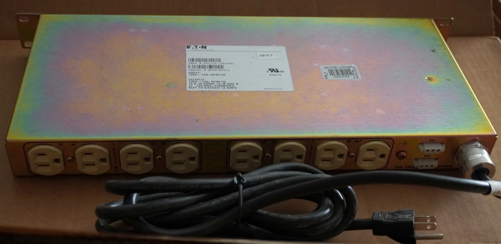 Eaton TPC115-10A2/MTD Power Distribution Unit