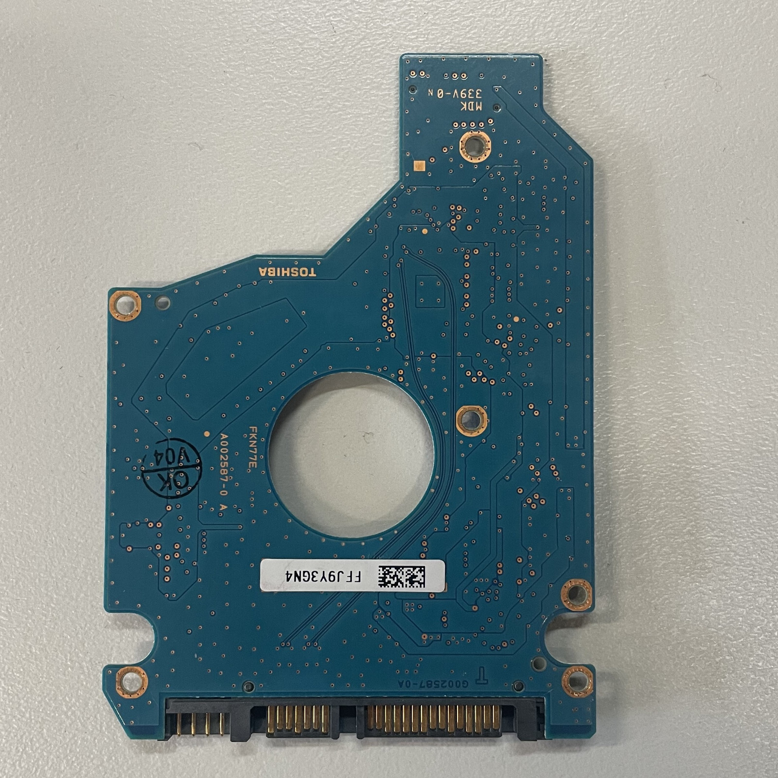 Toshiba MK series MK3256GSY 2.5" SATA HDD PCB Board G002587-0A 020 A0/LH013C
