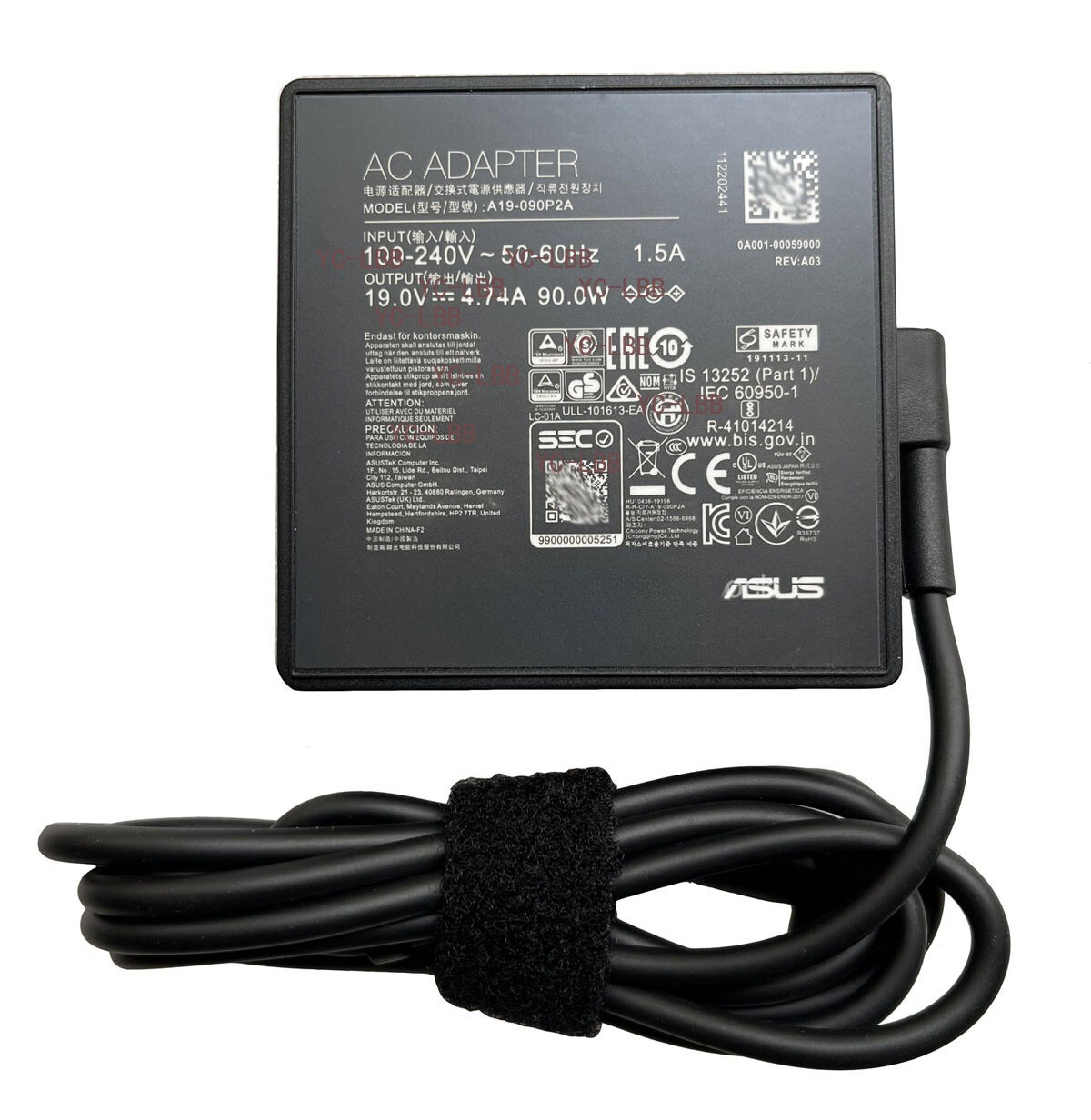 Original 4.74A 90W AC Adapter Charger For Asus VivoBook S15 BAPE K5504V 4.5MM