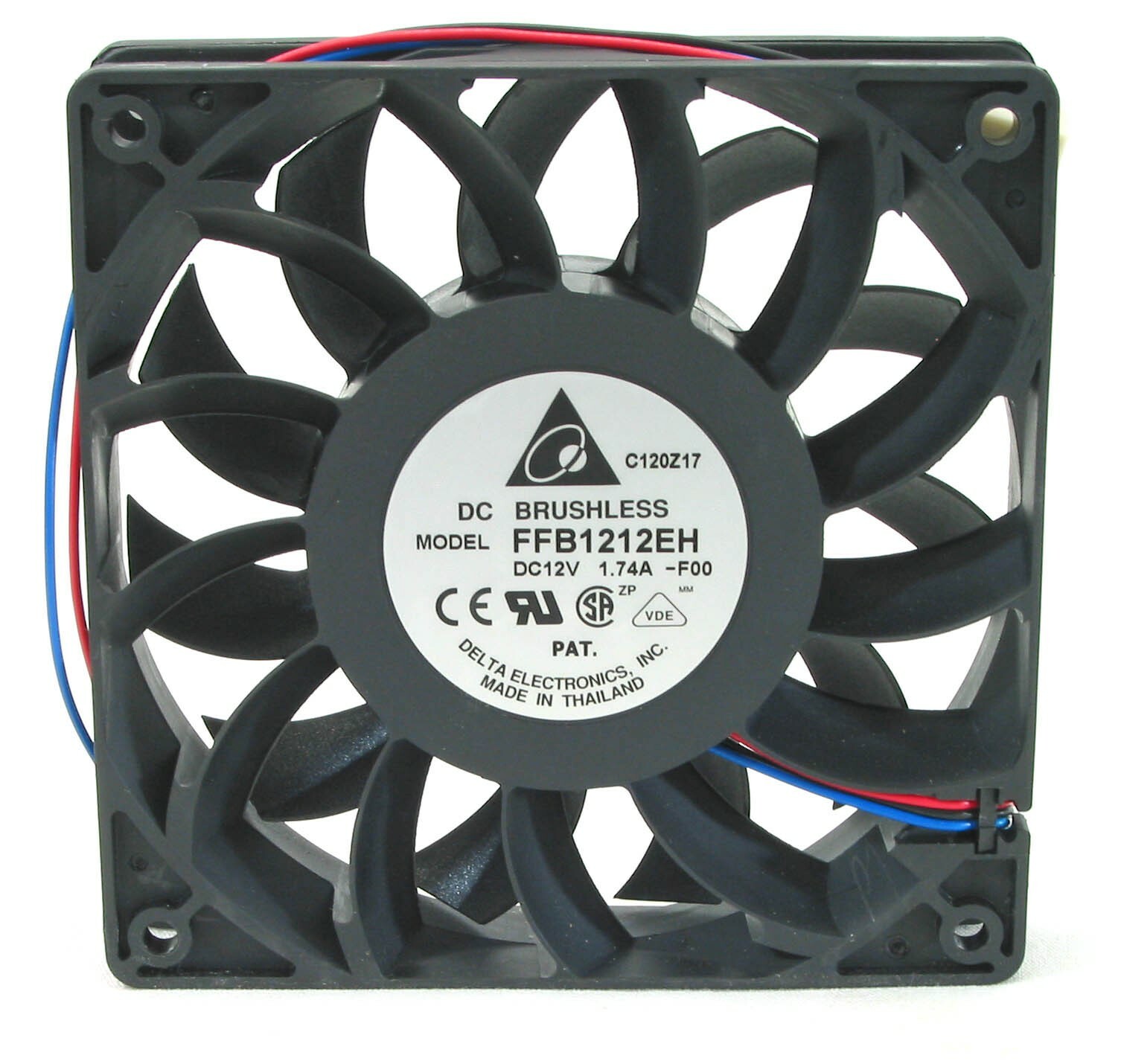 Delta High Speed Fan FFB1212EH Fan 120x120x25mm 12VDC RPM Sensor 3 Pin