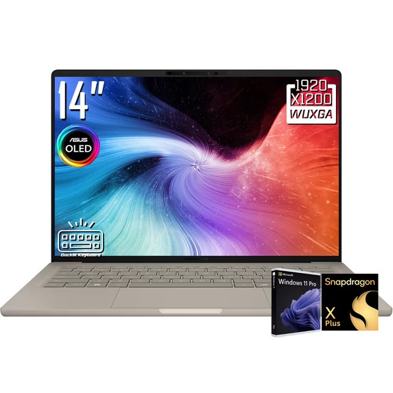 ASUS Zenbook A14 14" FHD+ OLED Copilot+ Snapdragon X Plus 16GB 512GB SSD