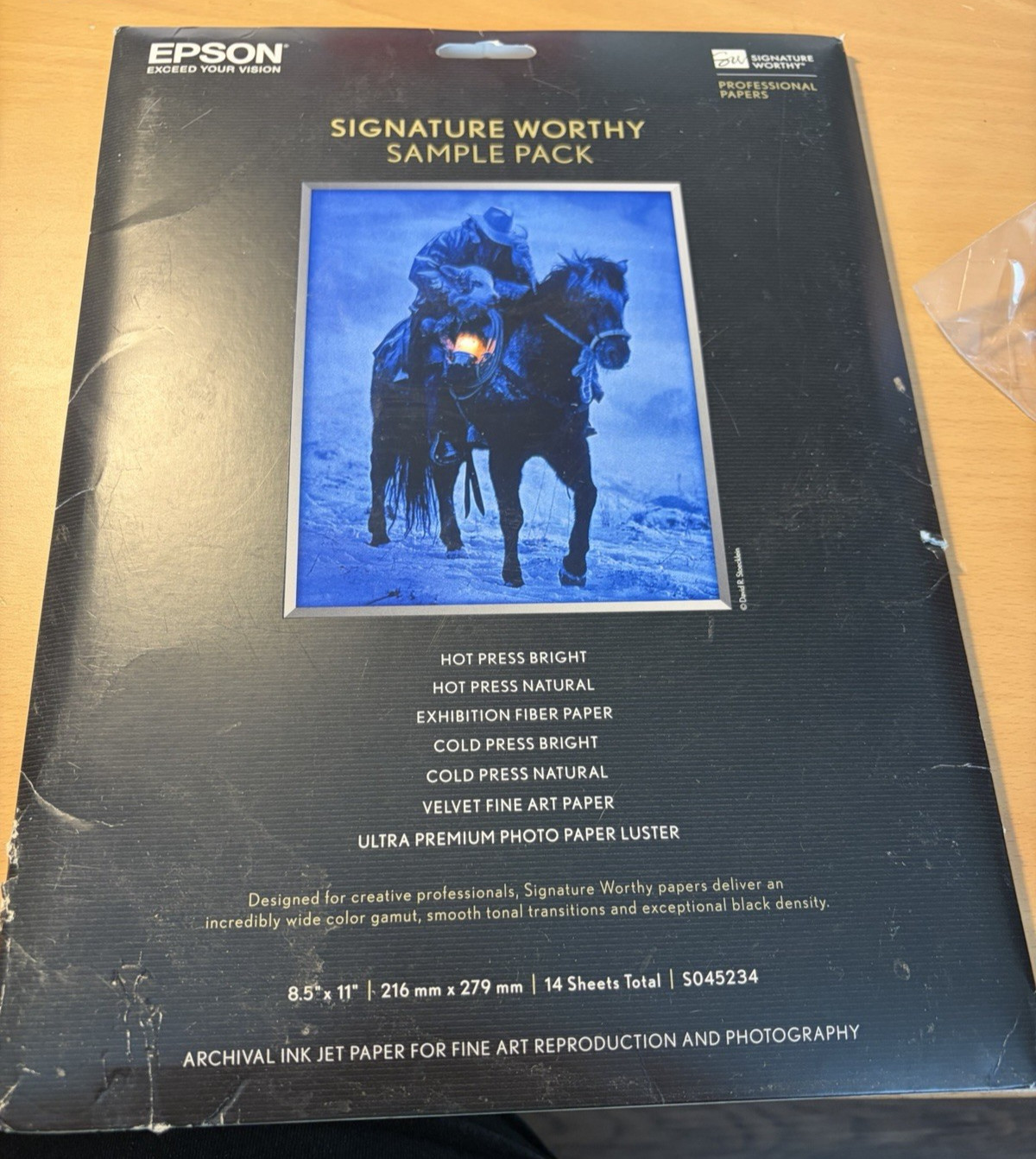Epson Signature Worthy Sample Pack Paper 8.5 X 11 Sealed