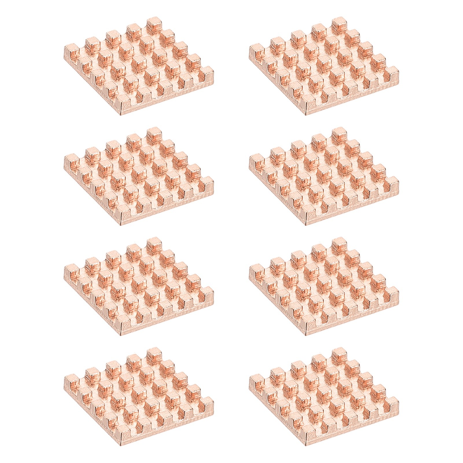 8 Pcs Copper Heatsink 13x13x2mm, Heat Sink Cooler Radiator for