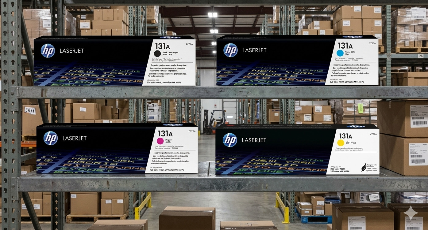 OEM HP 131A Toner Set 4 Pack CMYK for M251 M276 LaserJet Pro Printer