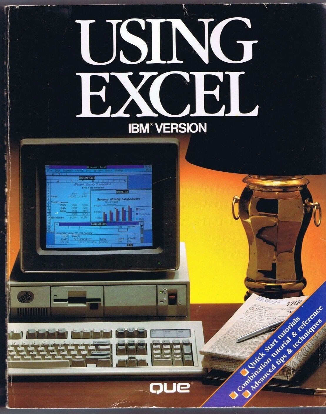 Using Excel IBM Version (1988, QUE) Free USA Shipping