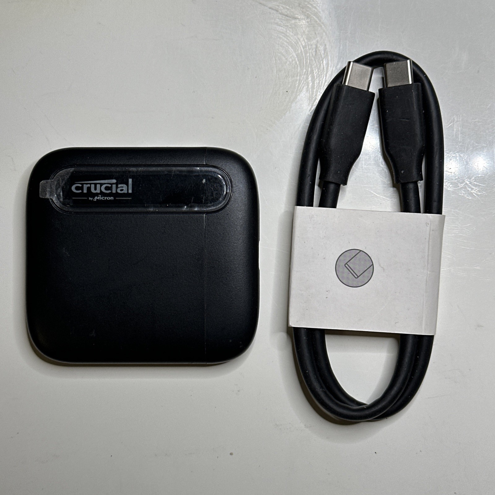Crucial X6 1TB Portable External SSD USB-C CT1000X6SSD9 100% Health Tested