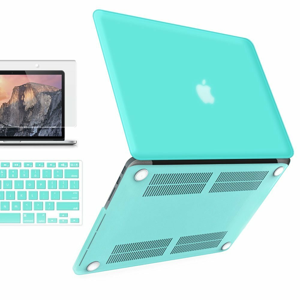   iBenzer - 3 in 1 Macbook Retina 13" Soft-Skin Plastic Hard Case Cover & Keyboa