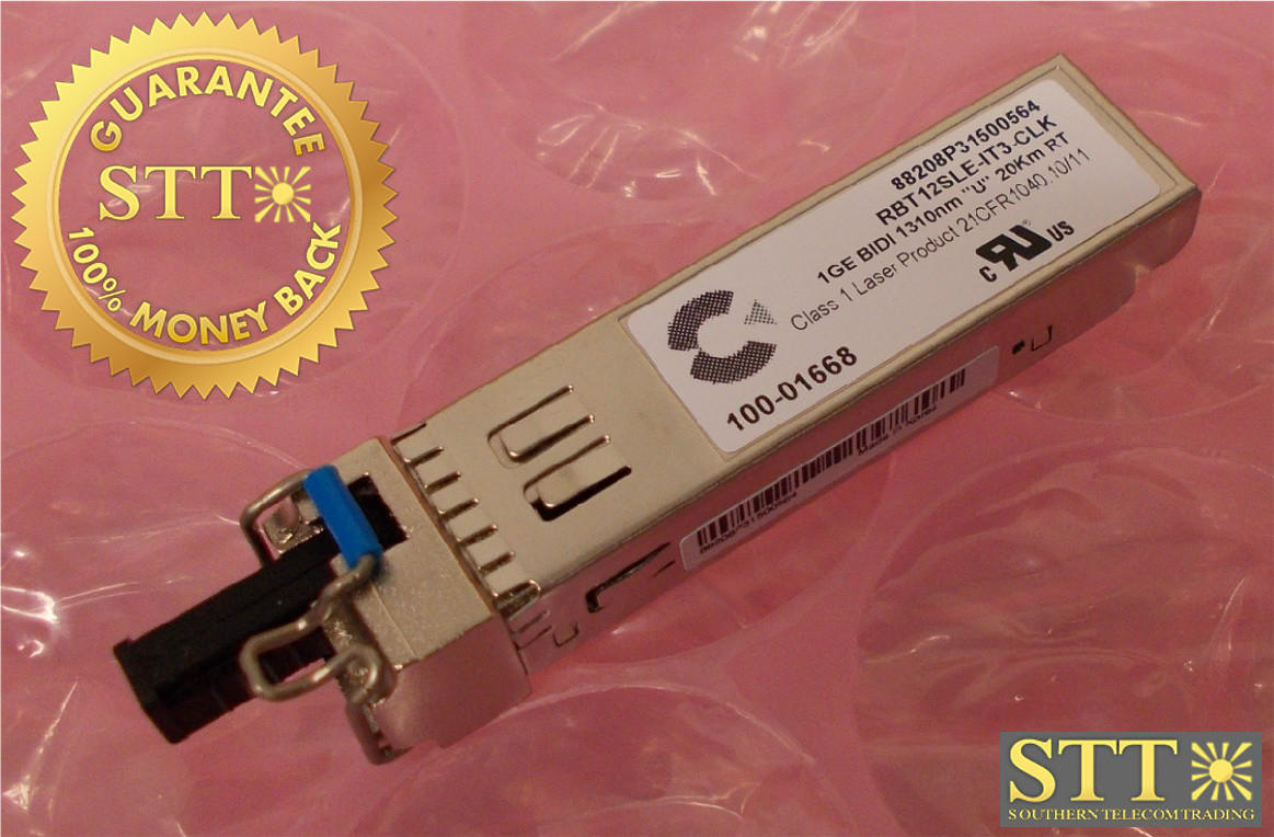 100-01668 CALIX REV-10 SFP 1GE BIDI 1310NM"U"20KM RT BVL3ALVFAA