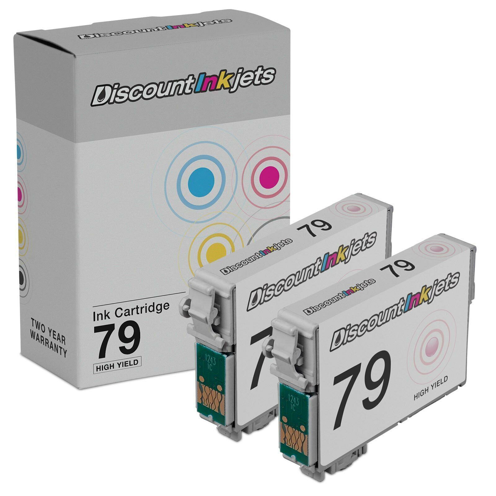2 Pack T079620 T079 79 HY Light Magenta Printer Reman Ink Cartridge for Epson