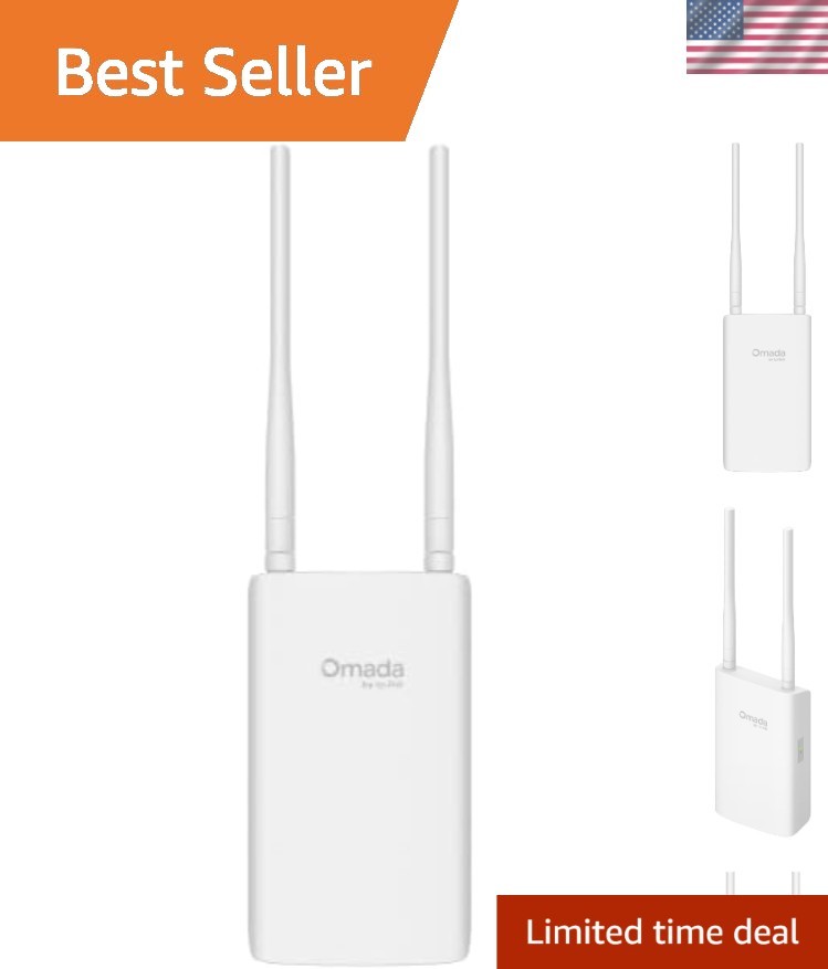 Omada AX1800  WiFi 6 Outdoor Access Point - 2 Yr Support, Efficient Setup