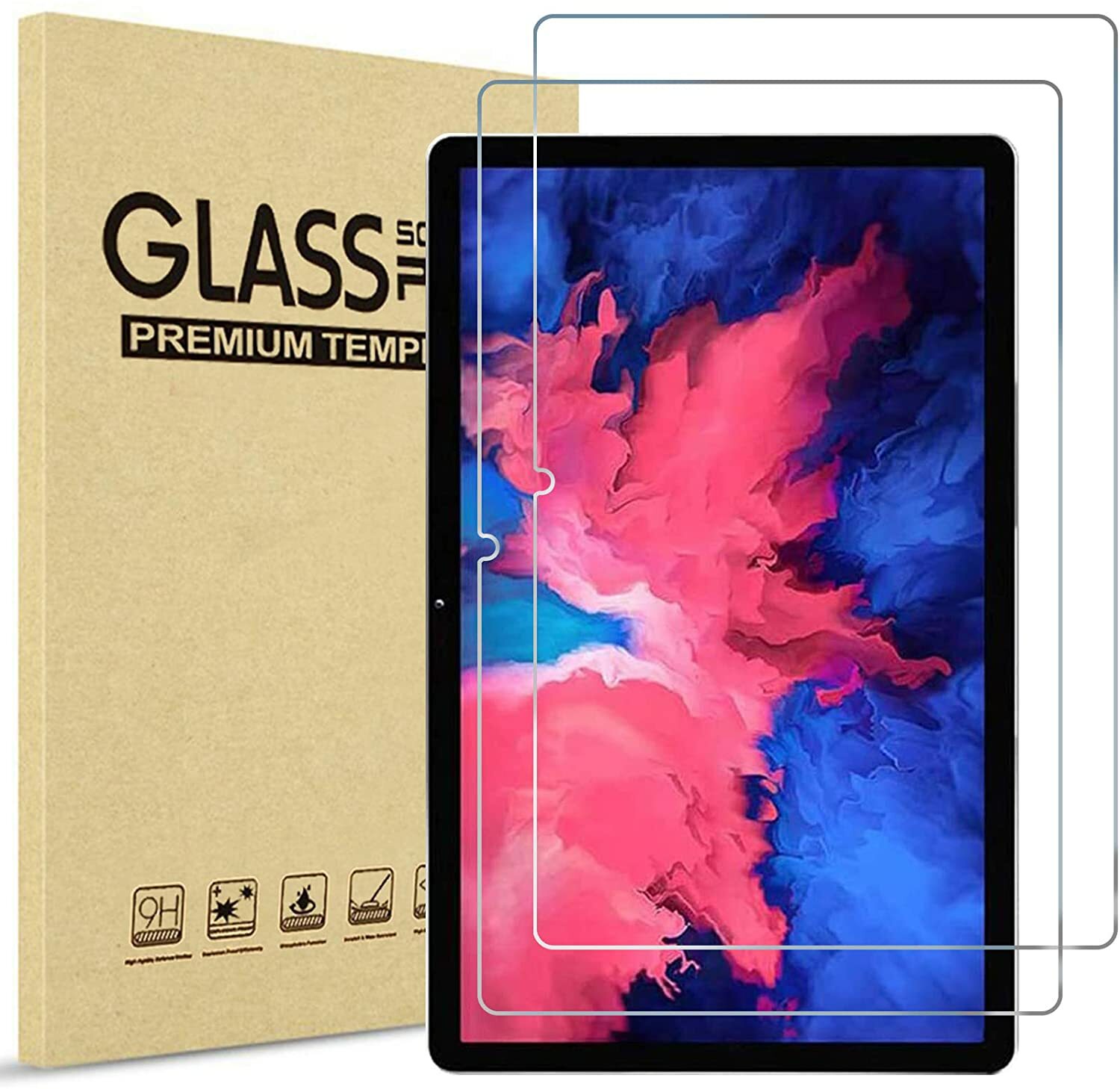 2 PCS For Lenovo Tab P11 11" Tablet J606/607/617 Tempered Glass Screen Protector