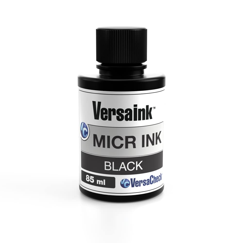 VersaInk-Nano Black Ink -85ml – Magnetic Ink for Check Printers and All-in-One