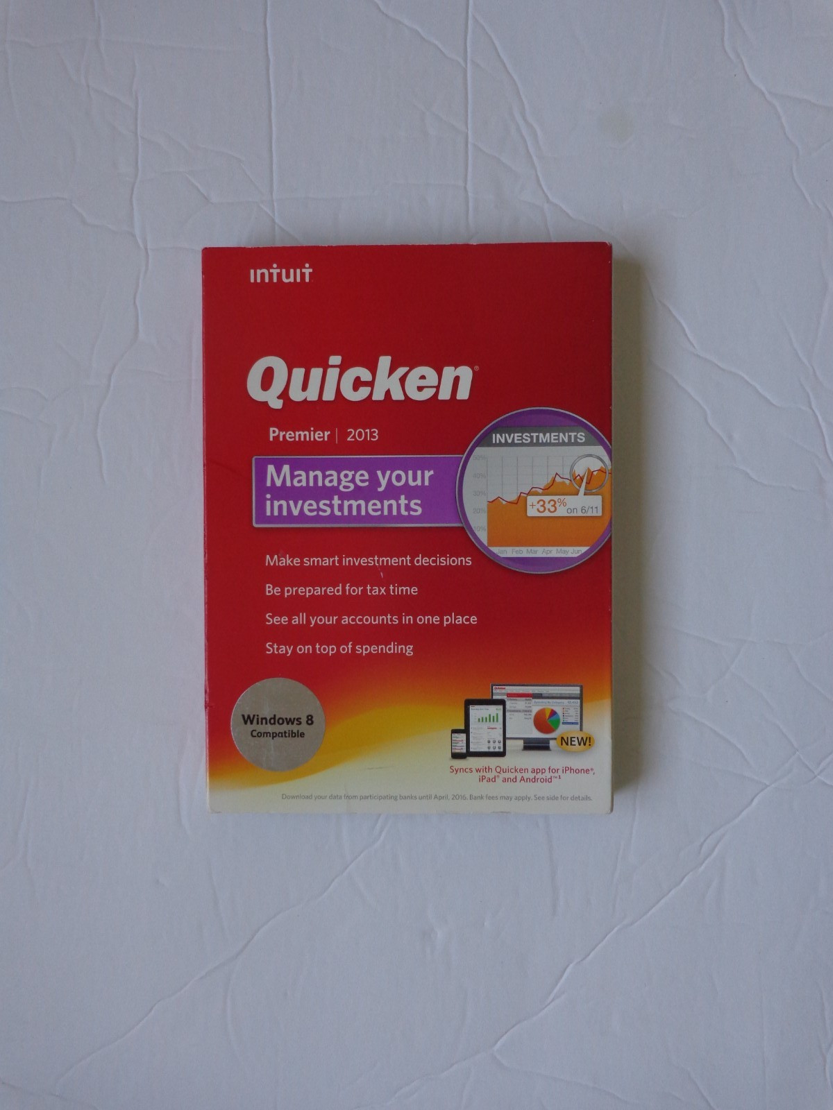 Intuit Quicken Premier 2013 For Windows XP/SP2 & Above/Vista/7/8